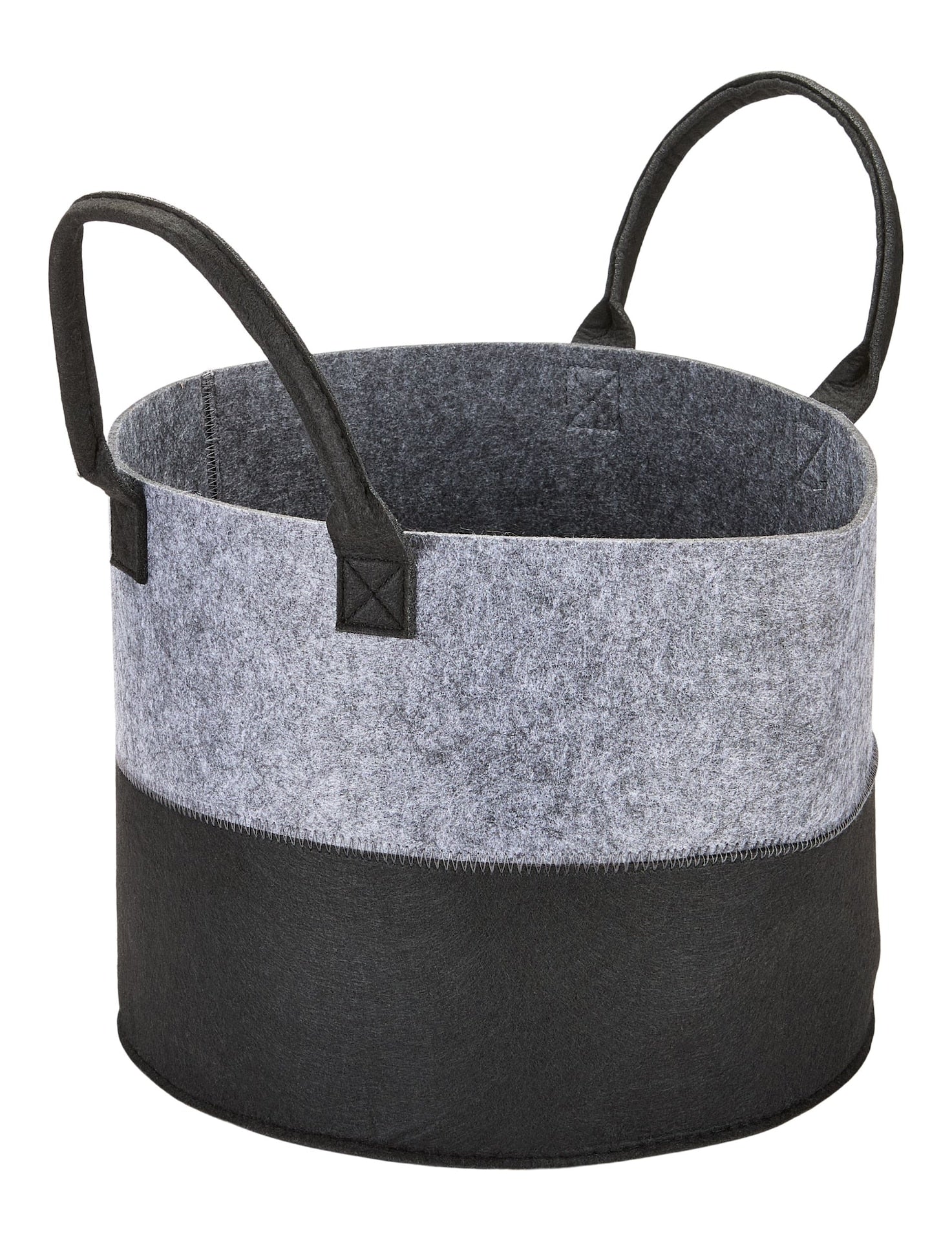 Jude Felt Organization/Storage Basket, Grey/Black L5K4 - product image 1