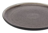 Kenway Stoneware Dinnerware Set, Serves 4, 16-pc, Matte Black & Taupe Reactive Glaze N9R7 - product image 3