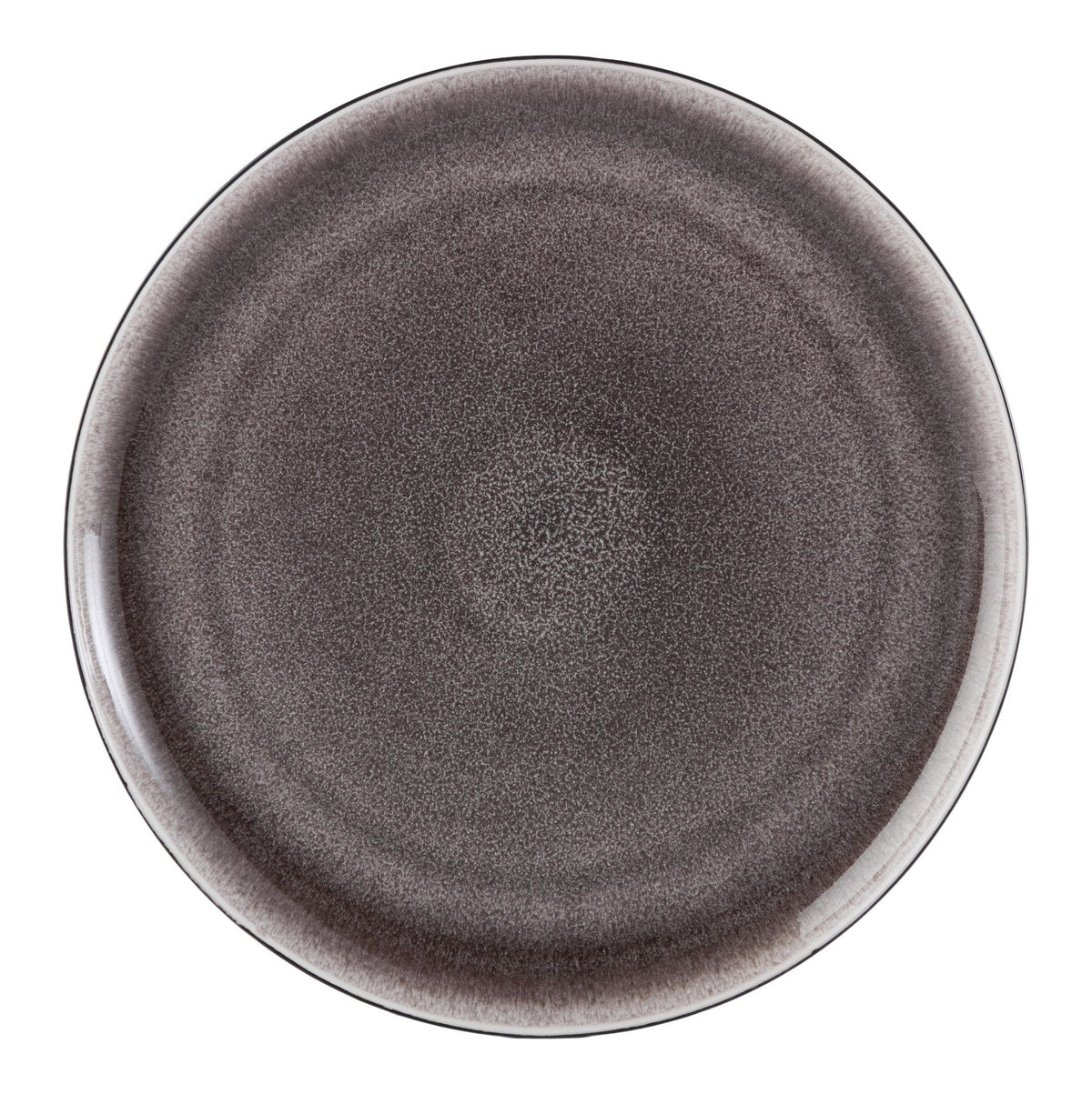 Kenway Stoneware Dinnerware Set, Serves 4, 16-pc, Matte Black & Taupe Reactive Glaze N9R7 - product image 5