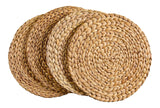 Natural Round Paper Placemat/Charger, Beige, 4-pk Q0A5 - product image 1