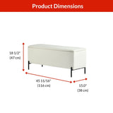 Picton Storage Bench, White U3T6 - product image 2