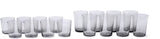 Smoked Glassware Tumbler Set, 13 oz & 19 oz, 16-pc K8Y6 - product image 1