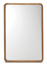 Springside Pearwood Rectangular Wall Mirror, Brown, 24 x 36-in M3W7 - product image 1