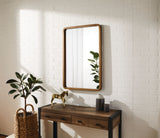Springside Pearwood Rectangular Wall Mirror, Brown, 24 x 36-in N9Z7 - product image 7