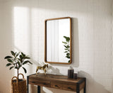Springside Pearwood Rectangular Wall Mirror, Brown, 24 x 36-in N9Z7 - product image 8