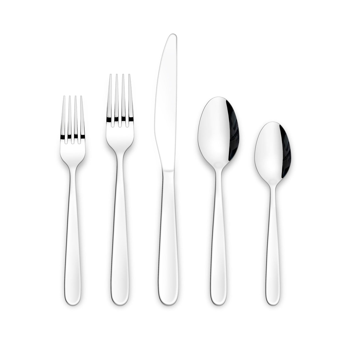 Wembury Scoop Handle Flatware Set, Stainless Steel, Serves 10, 50-pc R0Y5 - product image 1