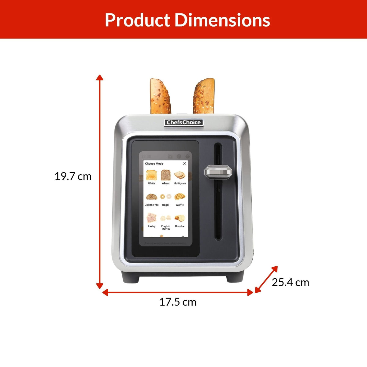 2-Slice Toaster with Touchscreen Display R4W2 - product image 2
