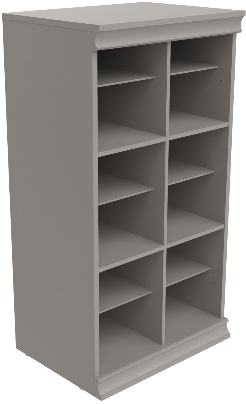 Modular Adjustable Divided Storage Shelves/Unit, Taupe Y7S4 - product image 1