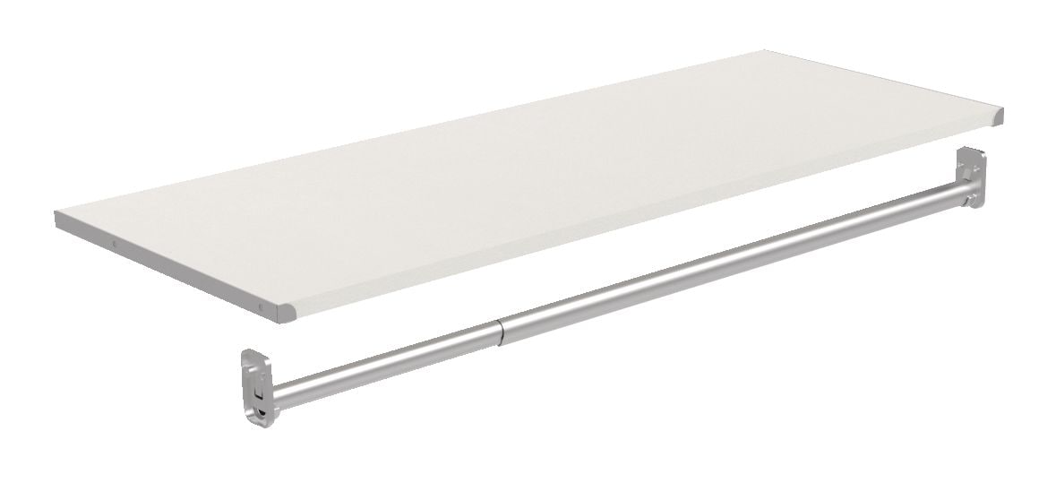 Modular Shelf & Hang Rod Kit, White O0M8 - product image 1