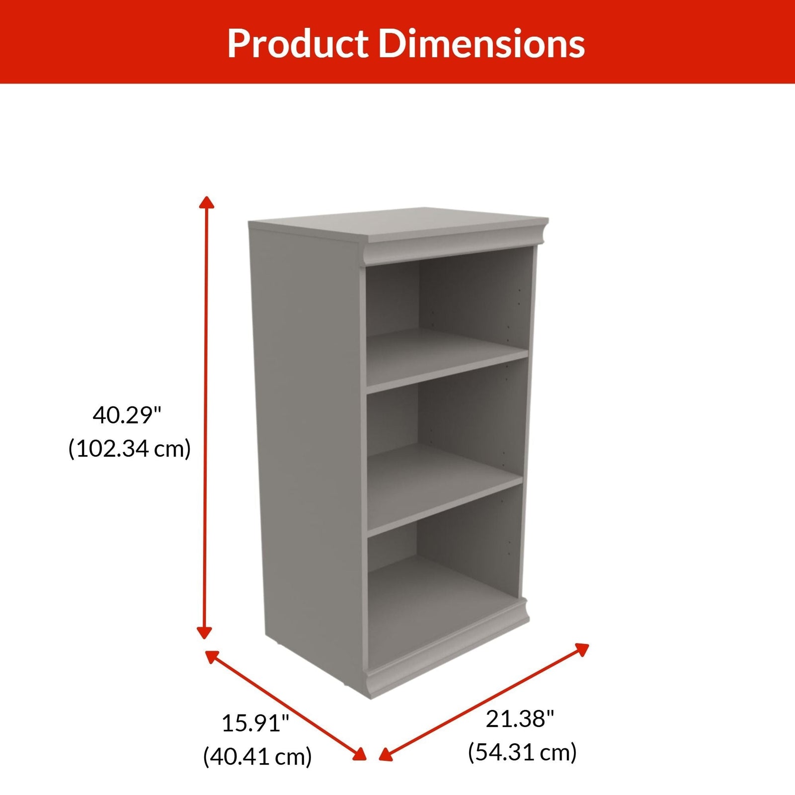 Modular Stackable Closet Storage Shelf Unit, Taupe Q0C2 - product image 3