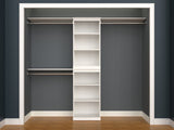 Modular Stackable Closet Storage Shelf Unit, White W5Y1 - product image 6