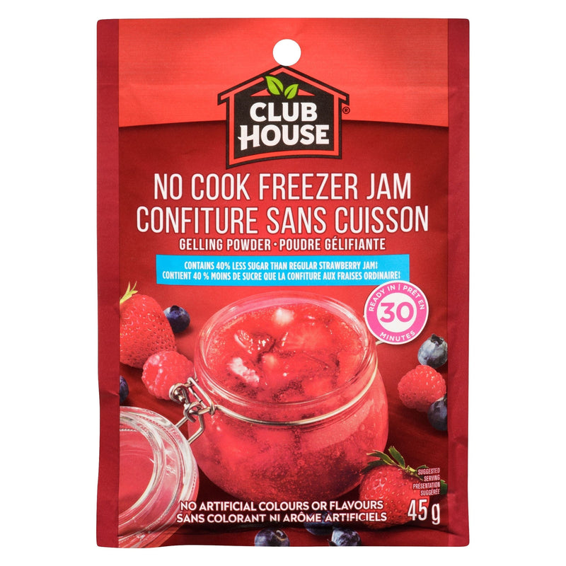 House No Cook Strawberry Freezer Jam, Reduced Sugar Recipe, 45-g N1D7