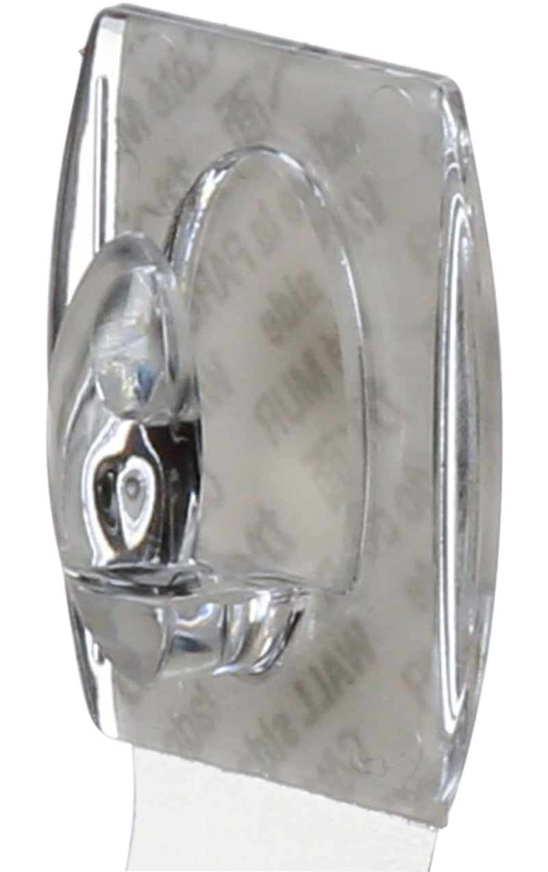 Mini Clear Hooks and Strips, For Variety Surfaces, 0.5-lb Capacity N8G6