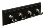 Slate 4-Hook Key Rail Organizer with Adhesive Strips, 2-lbs Q6D0 - product image 1