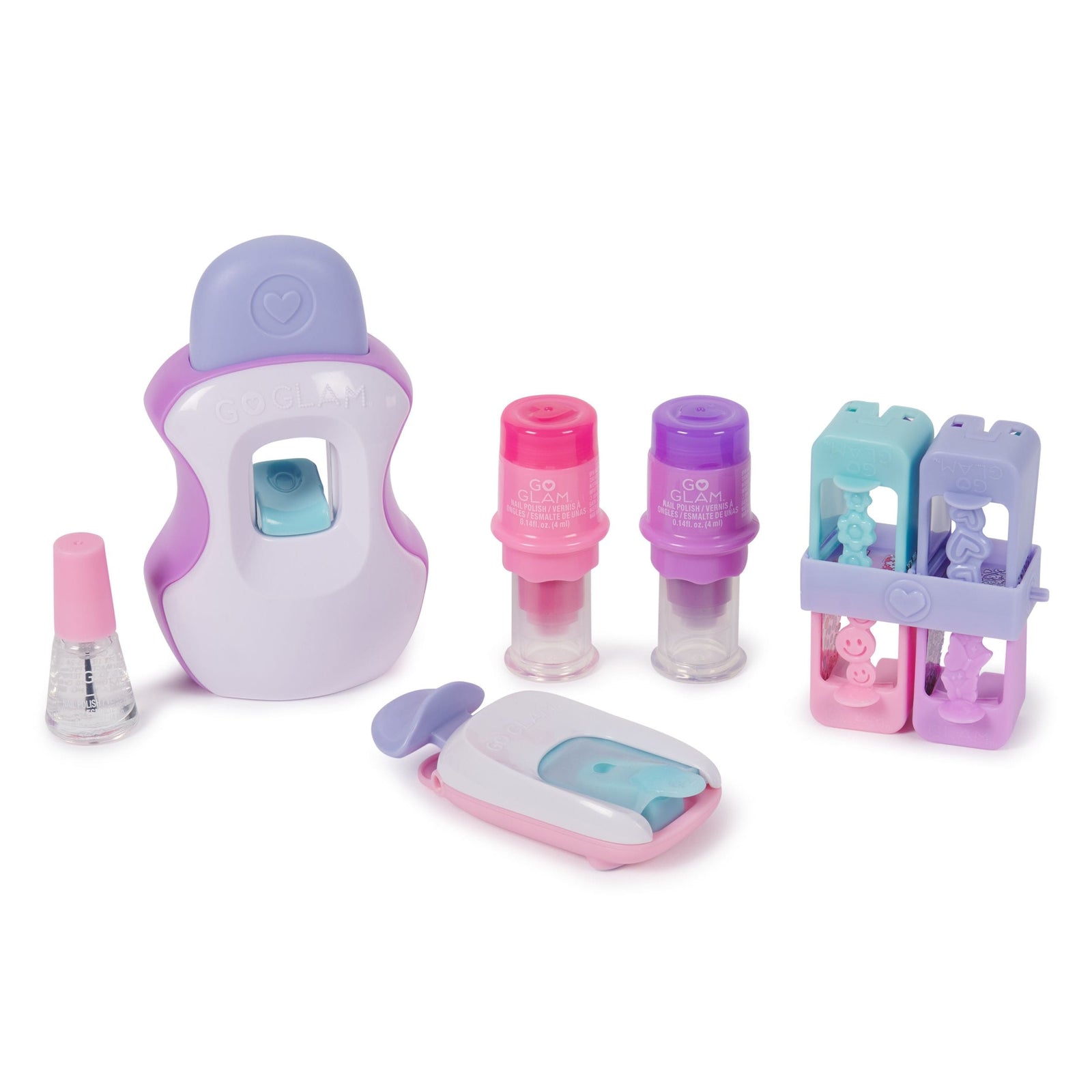 Maker, GO GLAM Studio Nail Kit, Style 200 Nails, 4 Designs, 2 Polish Applicators & Mask, Ages 7+ O9V1 - product image 2