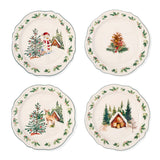 Home 15-cm Winter Berry Appetizer Plates, 4-pk N2E8 - product image 1