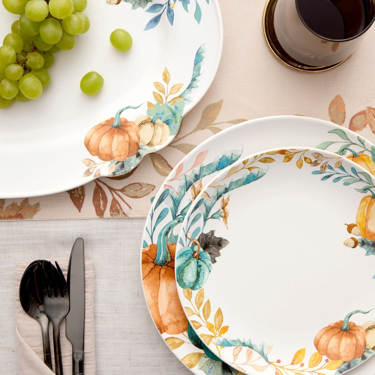 Home Lightweight Stoneware Harvest Dinnerware Set, Serves 4, 12-pc M4H2 - product image 7