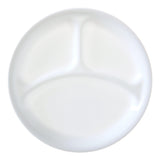 Glass Divided Dinner Plate, 10.25-in, White V6P7 - product image 1