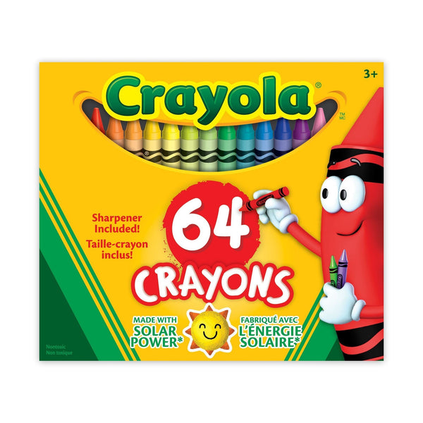 Crayons, 64 Pieces, Multicolour P3V6