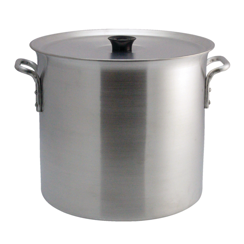 Custom Heavy Duty Industrial Aluminum Stockpot with Handles, 32-L B9X5