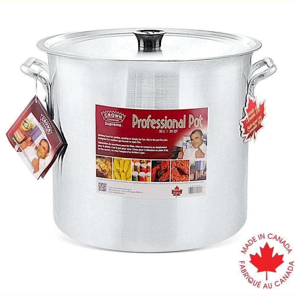Custom Heavy Duty Industrial Aluminum Stockpot with Handles, 32-L B9X5 - product image 2