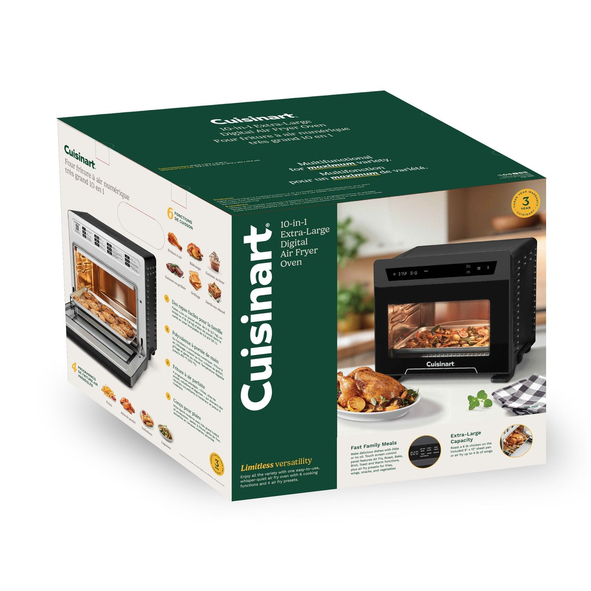 Air Fryer Toaster Oven with Double Layer Door, 26-L V2U4 - product image 2