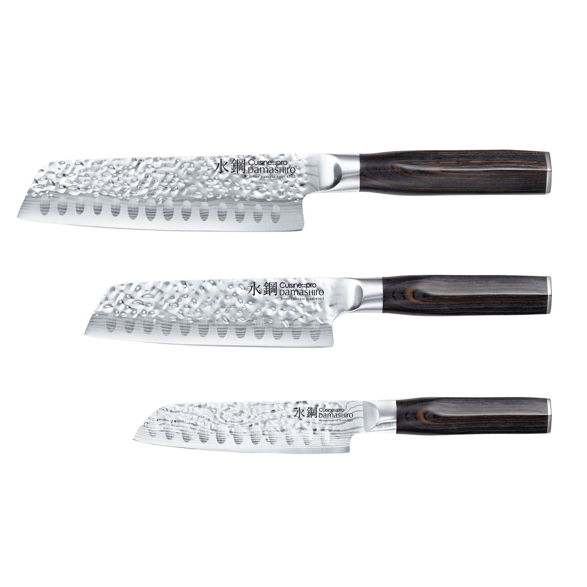 PRO DAMASHIRO EMPEROR SANTOKU 3PC SET I4J2 - product image 1