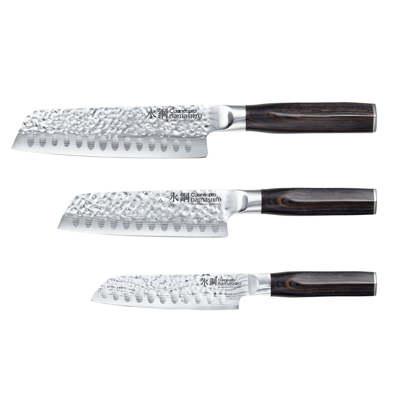 PRO DAMASHIRO EMPEROR SANTOKU 3PC SET I4J2
