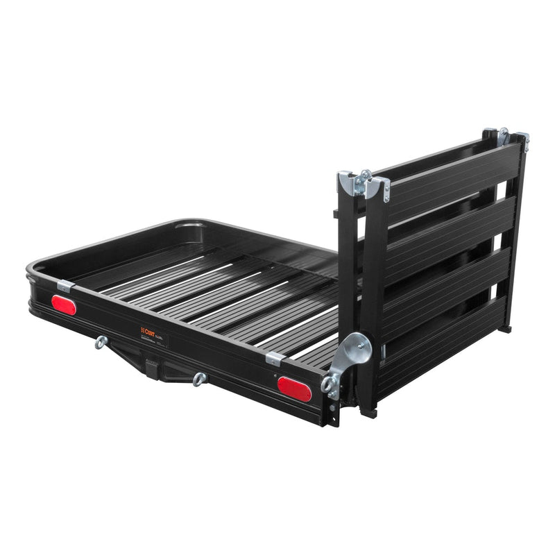 18112 Aluminum Hitch Mount Basket-Style Cargo Carrier with Ramp, Fits 2-in Receivers, 50 x 30-in M4G6