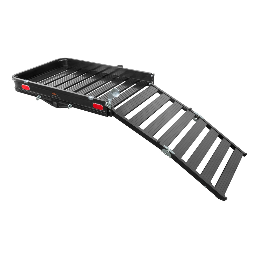18112 Aluminum Hitch Mount Basket-Style Cargo Carrier with Ramp, Fits 2-in Receivers, 50 x 30-in M4G6 - product image 2