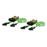 83028 16-ft Lime Green Cargo Straps with S-Hooks (1,100-lb, 2-pk) Y8H5 - product image 1