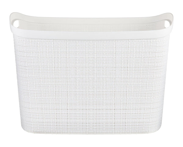 Extra Large Jute Weave Storage Basket, White E2W0