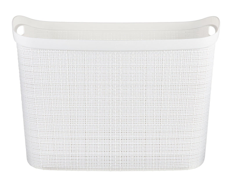 Extra Large Jute Weave Storage Basket, White E2W0
