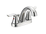 Plymouth Double Handle 4-in Centreset Bathroom Sink Faucet with Pop-Up Drain, Chrome L6F9 - product image 1