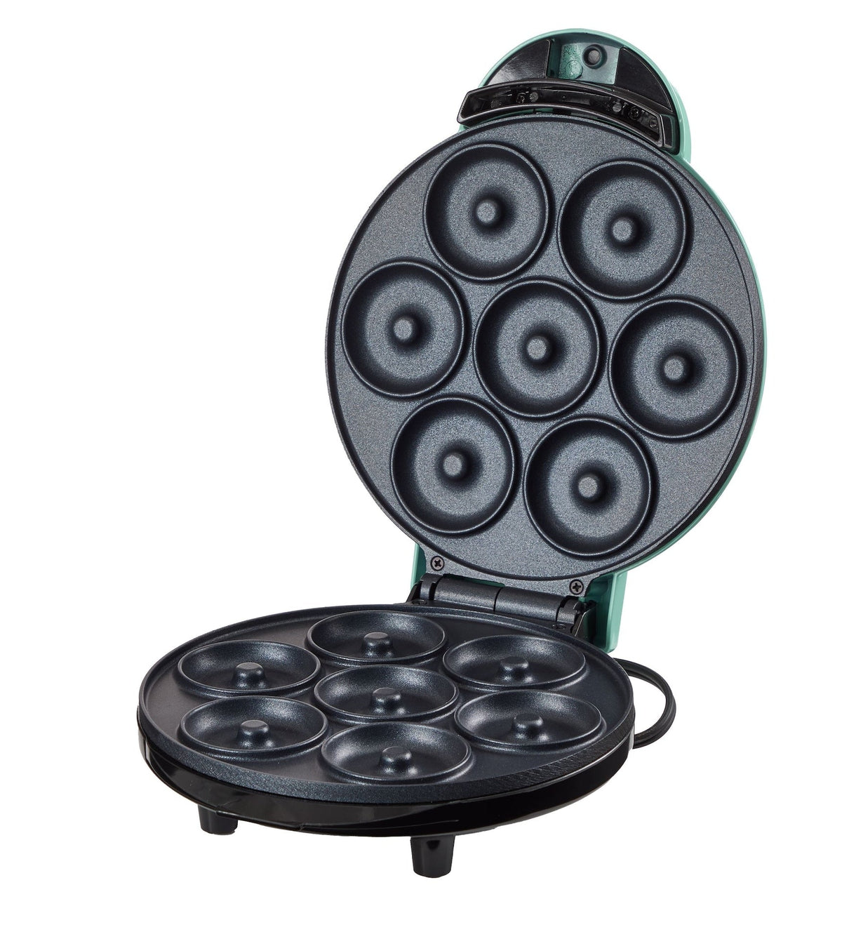Express Mini Compact Electric Donut Maker, Non-Stick Surface, Aqua G4E0 - product image 2