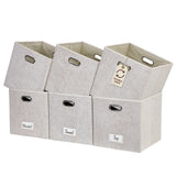 Collapsible Felt Storage Cube, 11-in, 6-pk, Beige M0P2 - product image 1