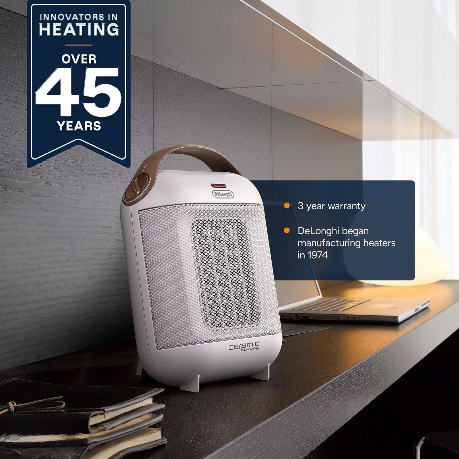 HFX30C15WCA Capsule Ceramic Fan Heater, White M2V6 - product image 5