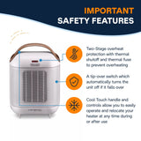 HFX30C15WCA Capsule Ceramic Fan Heater, White M1F2 - product image 6
