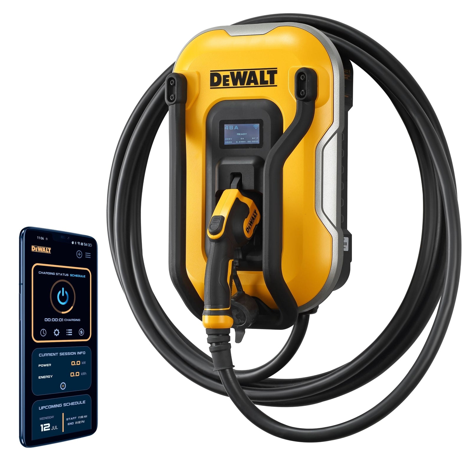 48A Wi-Fi Level 2 Hardwired J1772 EV Charger G4C4 - product image 1