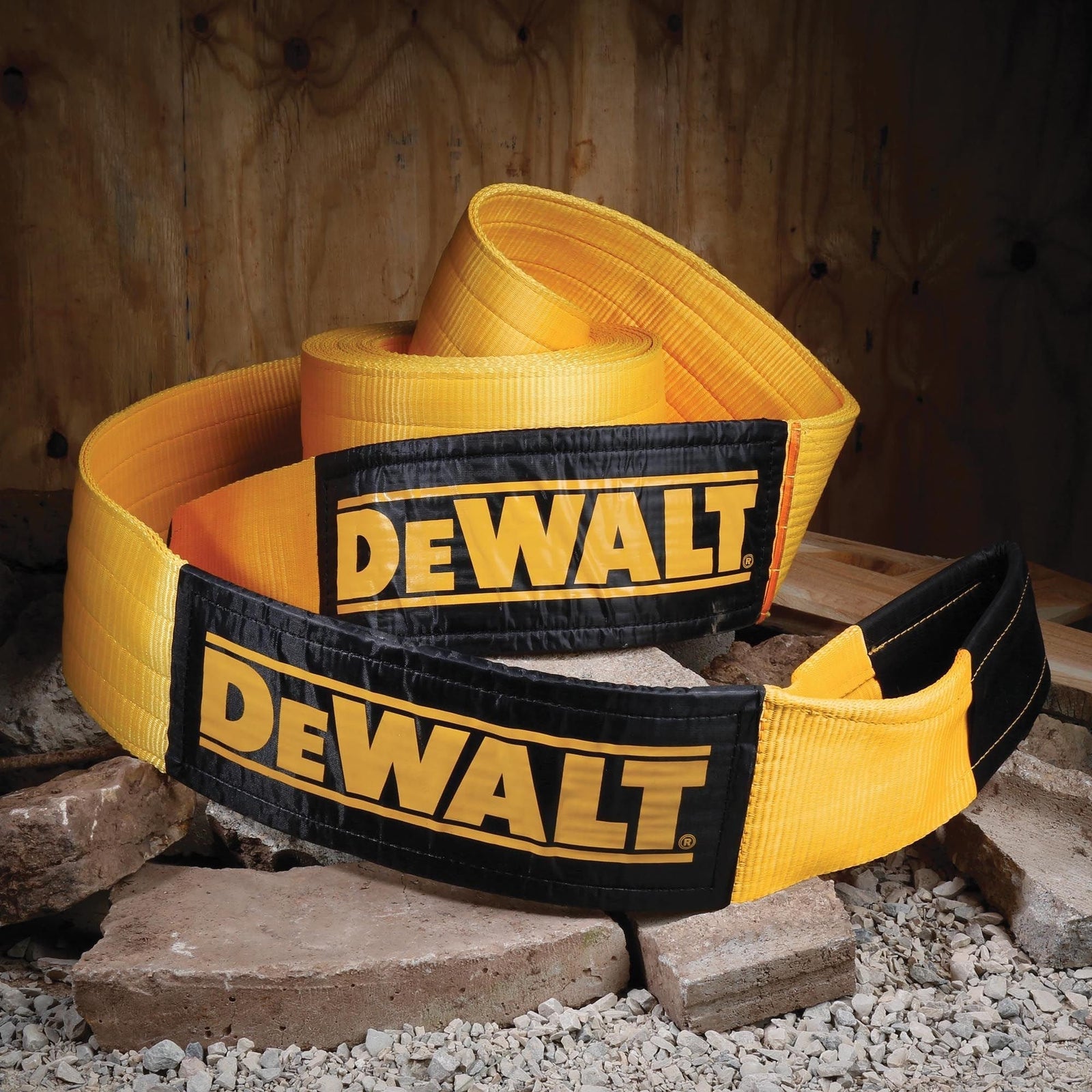 Heavy-Duty 75000-lb Break Strength Looped End Recovery Strap, Yellow, 6-in x 30-ft F9J0 - product image 4