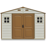 Woodside Vinyl Resin Garden Shed, Brown, 10-1/2-ft x 8-ft C6B3 - product image 1