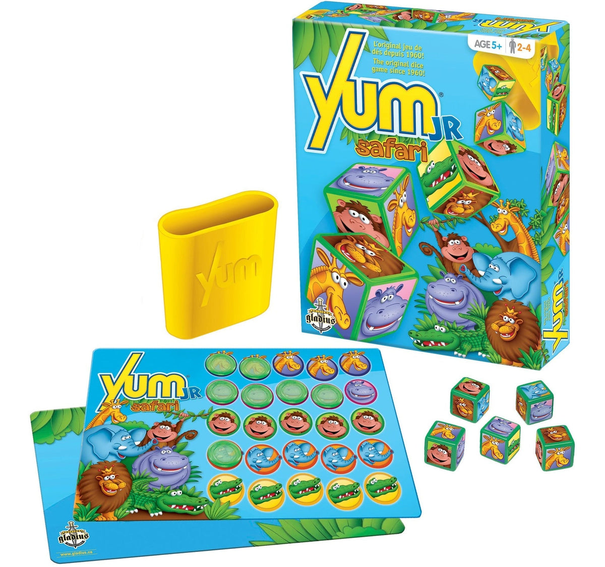 Gladius Yum Jr. Safari Animal Dice Game Set for Kids, Ages 5+ M0T9 - product image 2