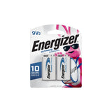 2-pk 9V / 9 Volt Lithium Batteries, EZ Turn Lock, PowerSeal R2O7 - product image 1