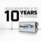 2-pk 9V / 9 Volt Lithium Batteries, EZ Turn Lock, PowerSeal R2O7 - product image 3