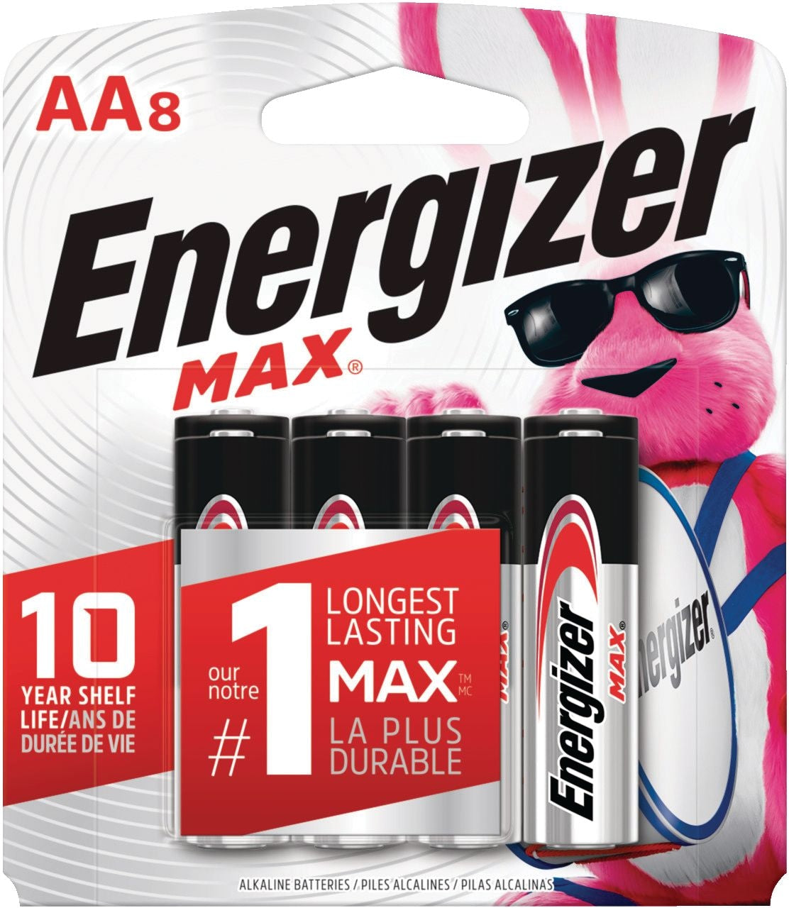 Max 8-pk AA Alkaline Batteries, Long Lasting, All Purpose Y9D1 - product image 2