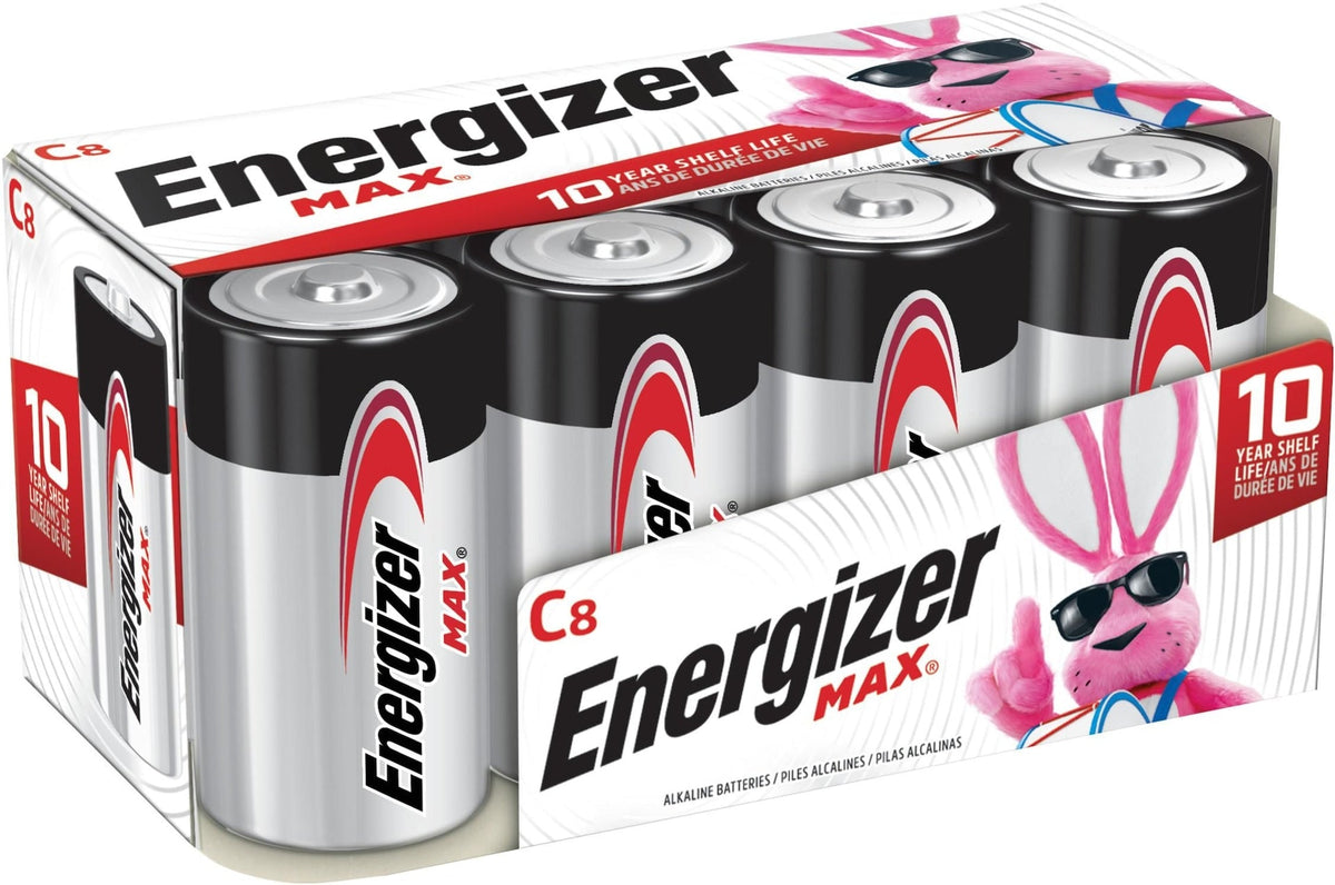 Max C Batteries, Long Lasting, All Purpose, Alkaline, 8-pk F5M1 - product image 1