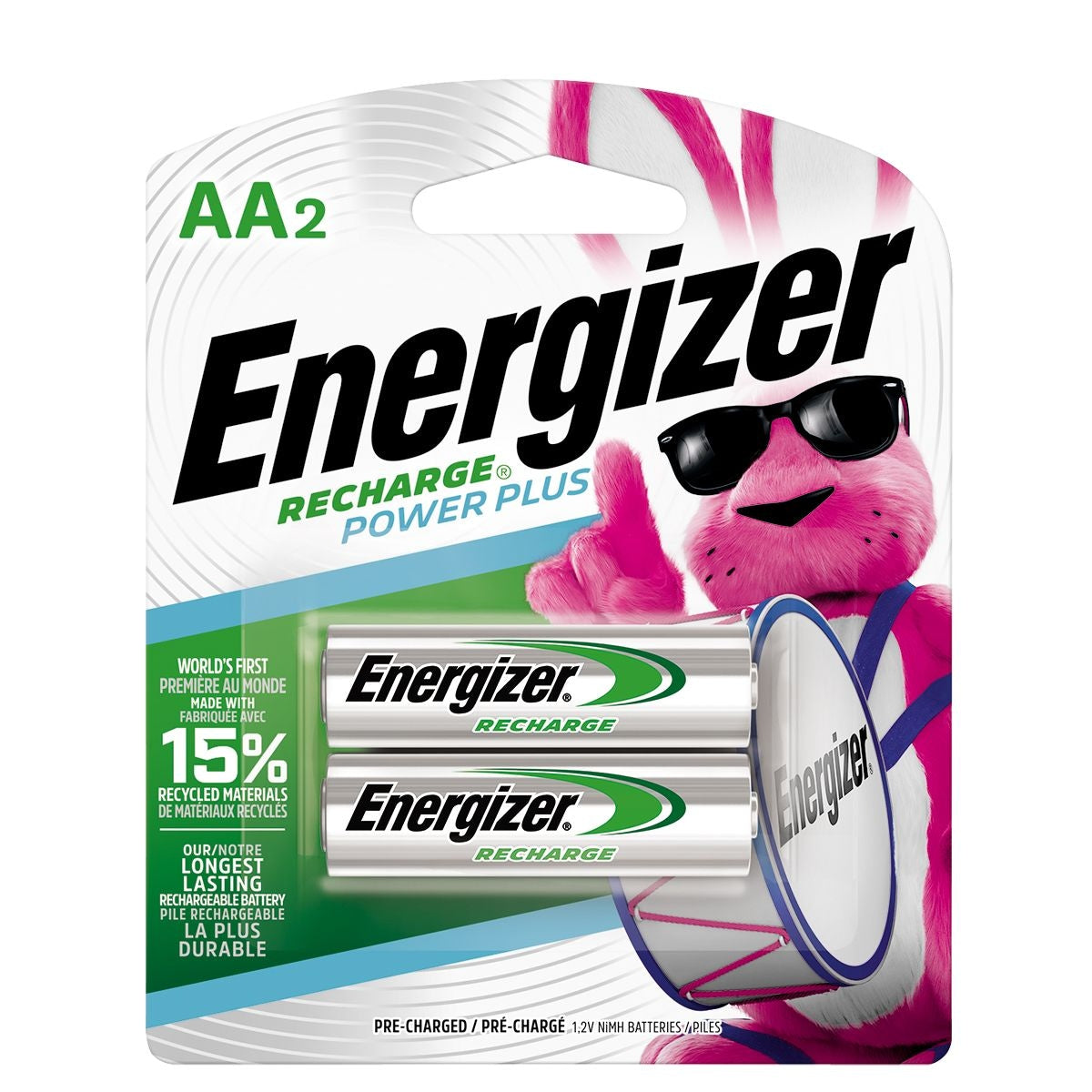 NH15BP-2 2-pk AA 2300 mAh NiMH Rechargeable Batteries, Pre-Charged, All Purpose N5R3 - product image 1