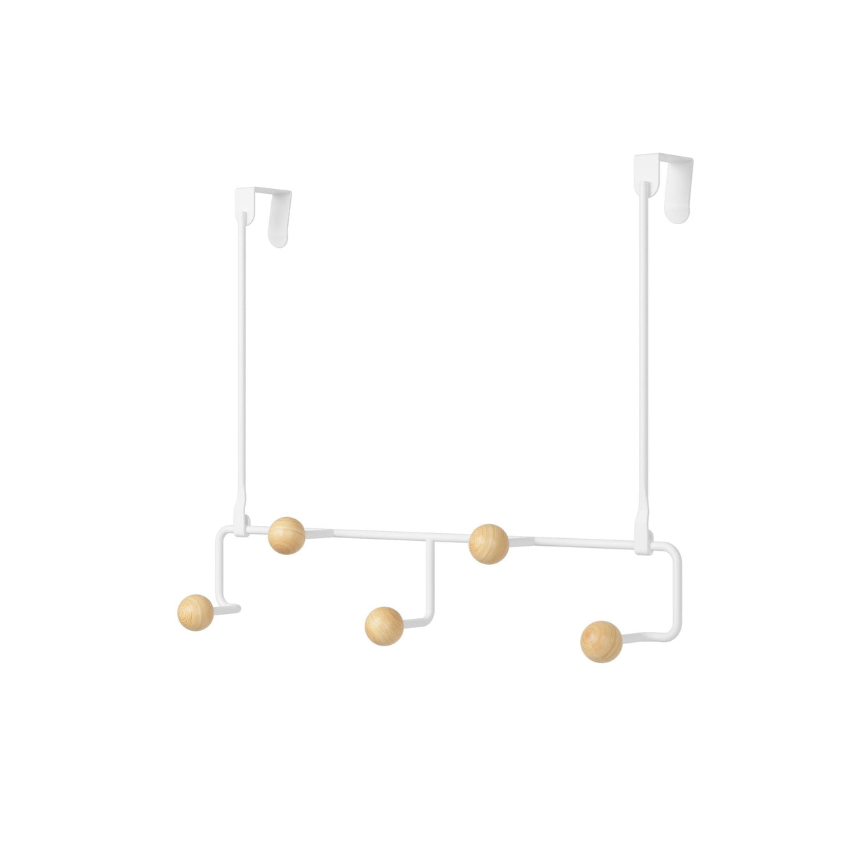 Over The Door 5 Hook, White F8G2 - product image 1