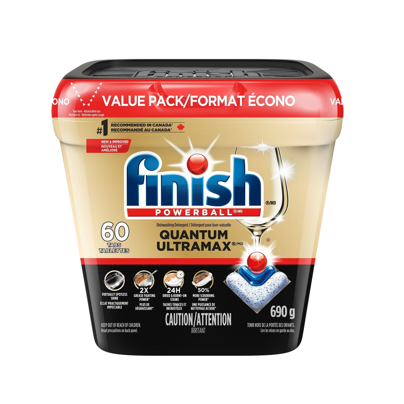 Quantum UltraMAX Dishwasher Detergent, 60-ct C9S6 - product image 1