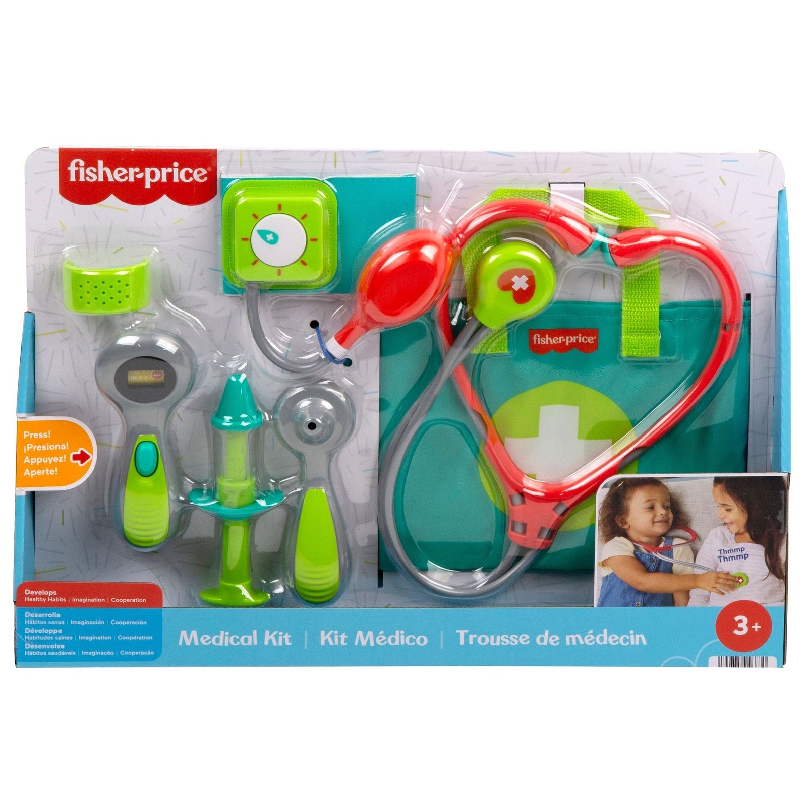 Medical Kit, Doctor Toys, Preschool Pretend Play Set for Ages 3+, 7-pc X9T1 - product image 6